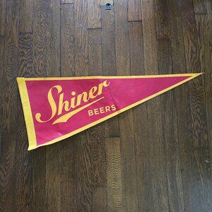 Shiner Beers Vintage Felt Pennant for bar decor, dorm, man cave etc.